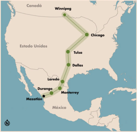 Corredor ferroviario y marítimo T-MEC contempla una inversión de 1,600 millones de dólares